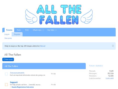 All The Fallen Status